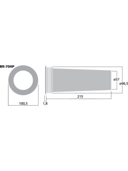 MONACOR - BR-70HP - dimensions